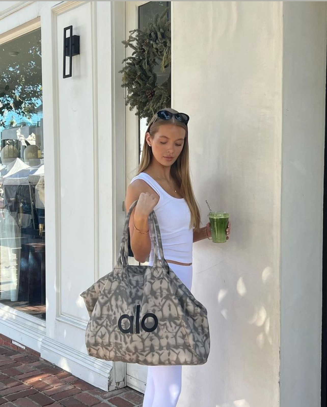 ALO Shopper Tote Tie-Dye Gris